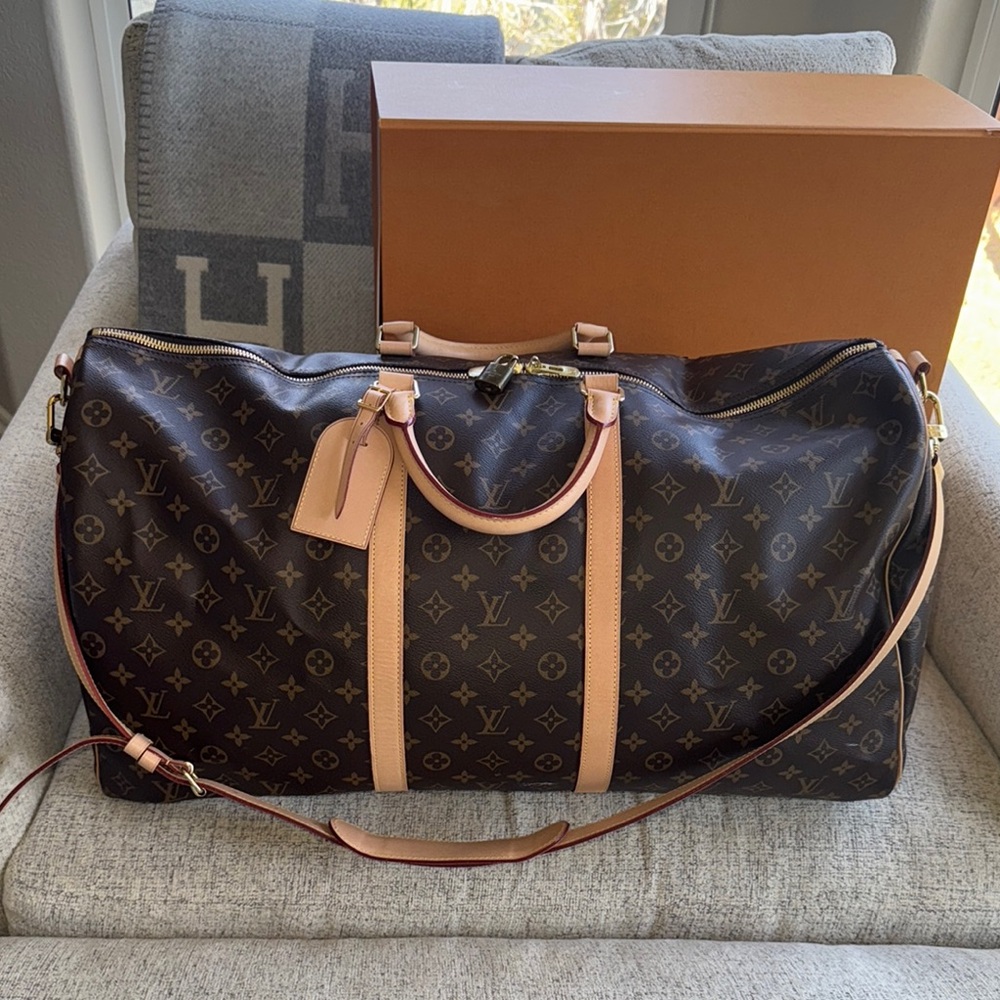 Louis Vuitton Brown Monogram 60 Duffel Bag